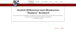 Desktop Screenshot of musikverein-aschbach.de