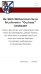 Mobile Screenshot of musikverein-aschbach.de